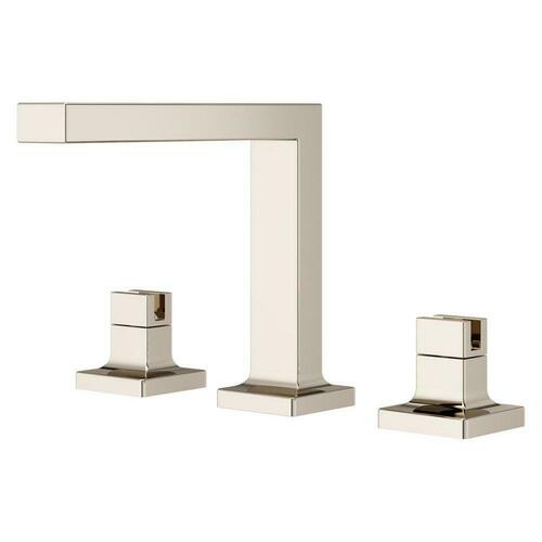 Pfister LG49-VRV2D Widespread Bathroom Sink Faucet, Polished Nickel (Handles Sold Separately)