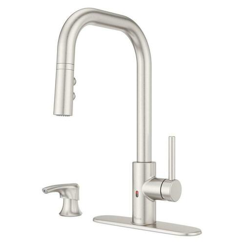 Pfister F-529-EZN3GS Touchless Kitchen Faucet with Soap Dispenser, Spot Defense Stainless Steel