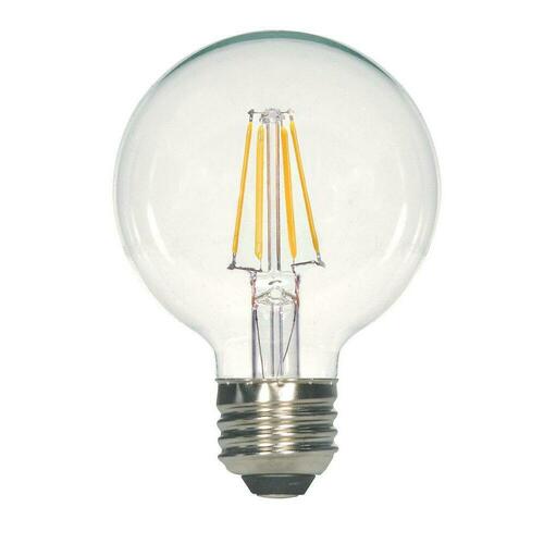 Satco S21234 60W G25 Dimmable LED Light Bulb, Medium E-26 Base, Warm White