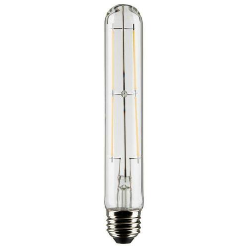 Satco S21355 60W T9 Dimmable LED Light Bulb, Medium E-26 Base, Clear, 7-1/5 in.