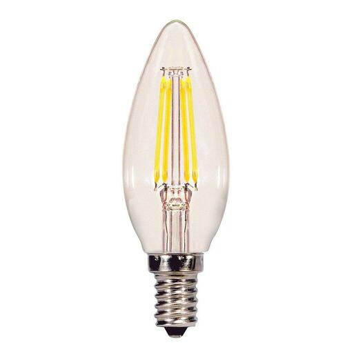 Satco S21267 4W B11 LED Clear Candelabra 90 CRI 4000K 120V