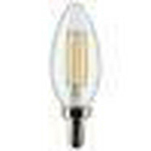 Satco S21264 40W B11 LED Clear Candelabra Bulb, 90 CRI, 2700K, 120V
