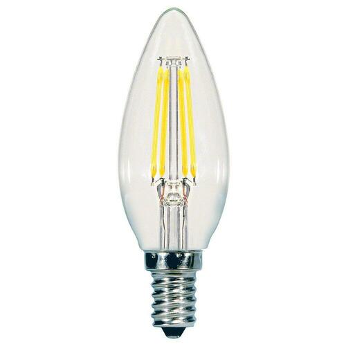 Satco S21274 5.5W B11 Candelabra E-12 Base Bulb, 3000K, 3-7/8 in.