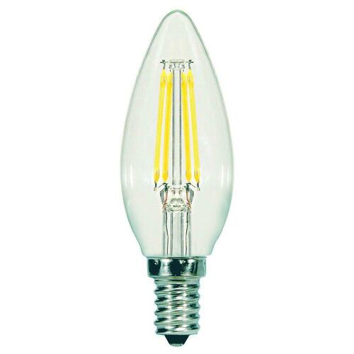 Satco S21273 5.5W B11 LED Clear Candelabra 90 CRI 2700K 120V