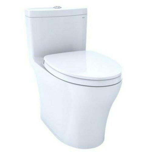 Toto MS646124CEMFGN#01 Elongated Dual Flush One-Piece Toilet, 0.8/1.28 GPF, Cotton