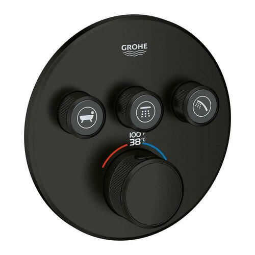 Grohe 291382430 Matte Black Valve Trim
