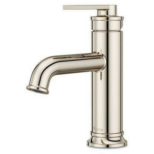 Pfister LG42-COL0D Polished Nickel Single Handle Centerset Bathroom Sink Faucet