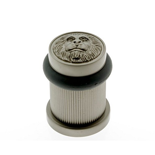 IDH 13090-015 Lion Head Bullet Door Bumper/Stop Satin Nickel