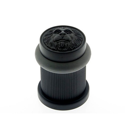IDH 13090-019 Lion Head Bullet Door Bumper/Stop Matte Black