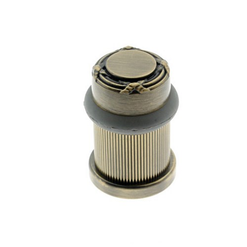 IDH 13092-005 Ribbon and Reed Bullet Door Bumper/Stop Antique Brass