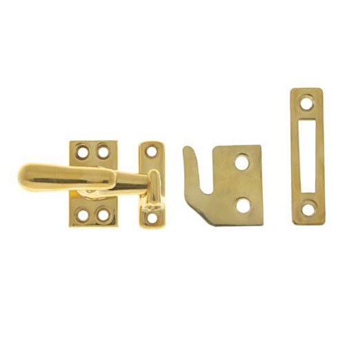 IDH 21013-3NL Small Casement Fastener Brass No Lacquer