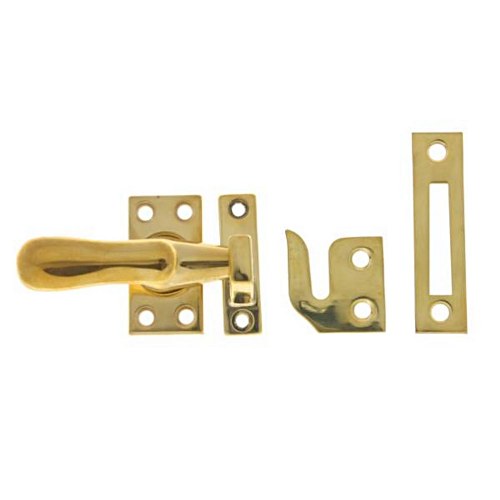 IDH 21014-3NL Large Casement Fastener Brass No Lacquer