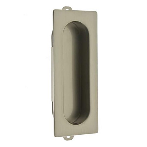 IDH 25400-015 Solid Brass Rectangular Flush Pull Satin Nickel