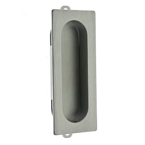 IDH 25400-26D Solid Brass Rectangular Flush Pull Satin Chrome