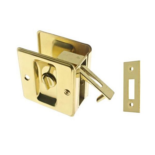 IDH 25411-003 Pocket Privacy Door Pull Polished Brass
