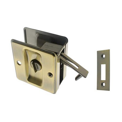 IDH 25411-005 Pocket Privacy Door Pull Antique Brass