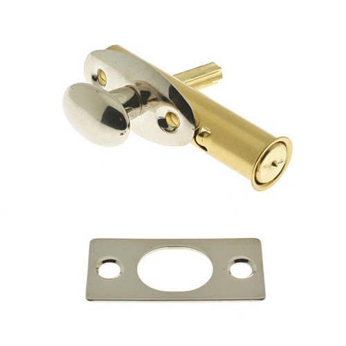 IDH 28500-014 Mortise Door Bolt Bright Nickel