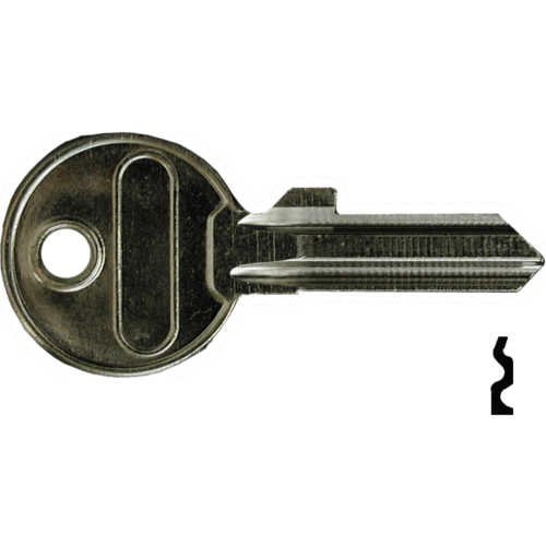 Abus 24/41KBR KEY BLANK Abus Original 4 Pin Key Blanks for 24 and 41 Series AB62C