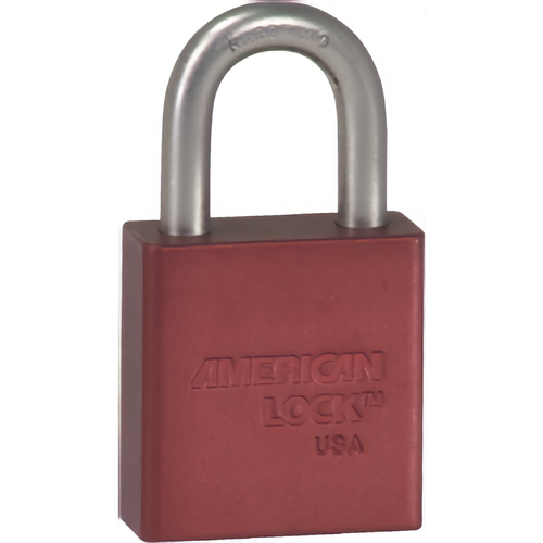 American Lock A1205KD RED Padlock 1-1/8in Shackle Aluminum Red