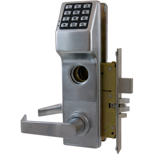 Alarm Lock T2 Digital Keypad Lock - 100 User Codes, Satin Chrome, ANSI Grade 1