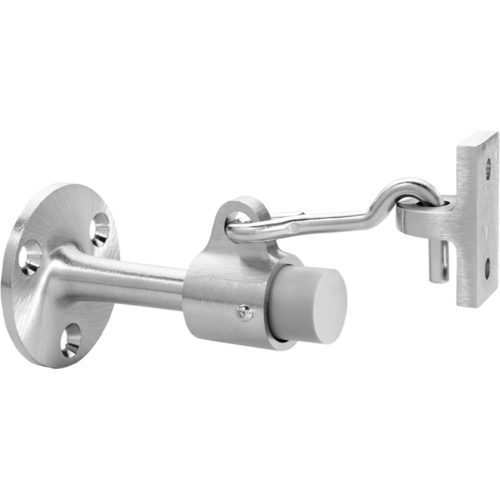 Rockwood 476 US26D Base Stop with Holder, 2-1/4