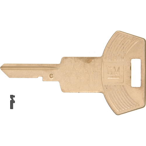 Strattec 321750-ISO +GM Logo Key 54C GRV P1098WC B64