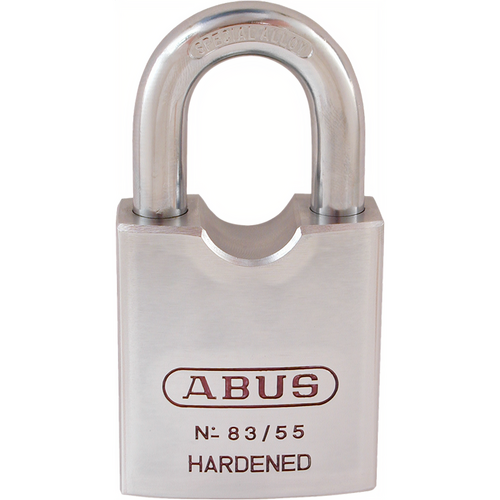 Abus 83/55-3000-OB Schlage Chrome Plated Steel Rock Padlock 2-1/8in, C-K Keyway, 7/16in Shackle