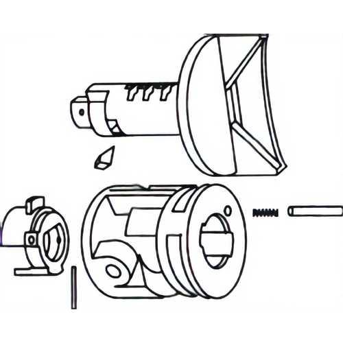 Strattec 701941 Black Chrysler Ignition