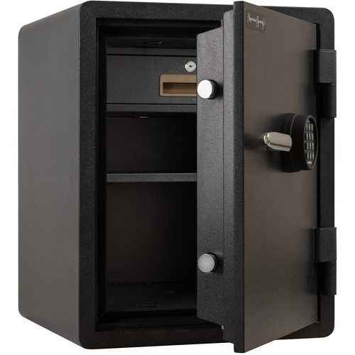 Amsec FS1814-E5 Fire Resistant Safe, Black Granite, ESL5 Lock, 24