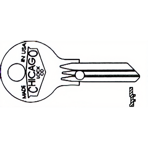 Compx DK100MH Chicago Key Blanks 100AM AP5 K100M
