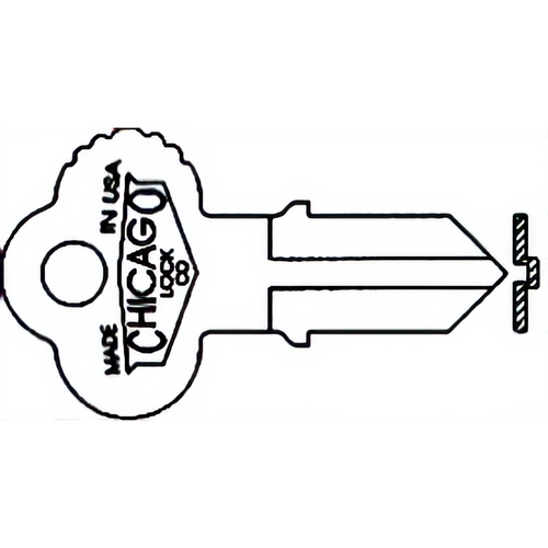 Compx DK2 Chicago Key Blanks 1041D