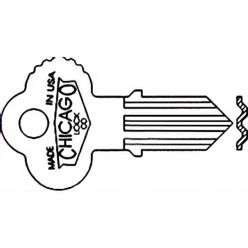 Compx DK2W Chicago Key Blanks C1041DN