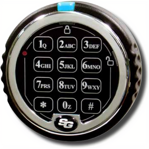 Sargent & Greenleaf 1007-102 Spartan Direct-Drive Safe Lock, Throw Bolt, 2 Users, Rotating Keypad