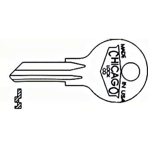 Compx DK9 Chicago Key Blanks 1041TR CG29