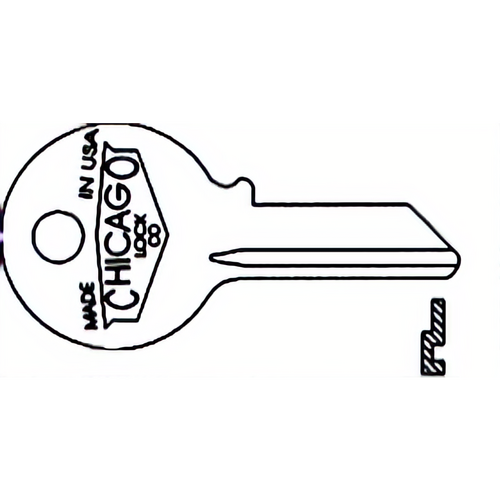 Compx DKP1 Chicago Key Blanks 1041Y CG17 KP1