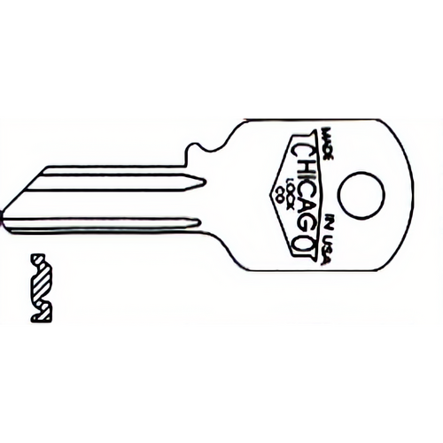 Compx DKP9 Chicago Key Blanks 4-Pin S1041JA