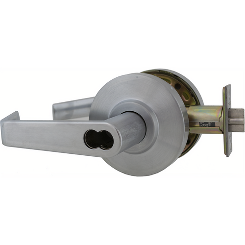 Dexter C2000-CL-ENTR-R-626-SFIC Grade 2 Lever Clutch Cylindrical Lock, Small Format IC, Satin Chrome Finish