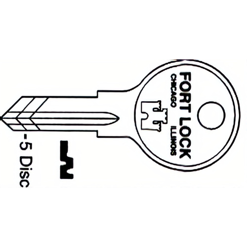 Compx K54G Fort Key Blanks F/23000 Series 4 5 Disc