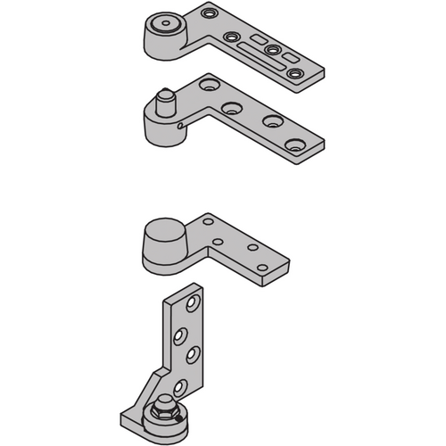 Ives 7212SET US26D LH 3/4in Offset Pivot Set LH, Top Door Bottom Jamb Mount, Satin Chrome