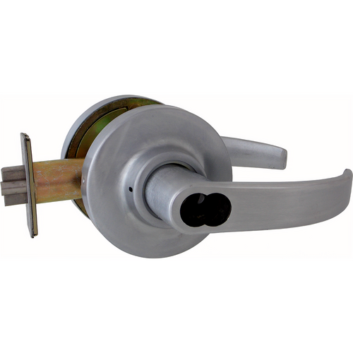 Marks Hardware 295RDB/26D-F14 Yale LFIC 6 Pin Classroom Intruder Lever Lockset, Curved Lever, Grade 1, Satin Chrome