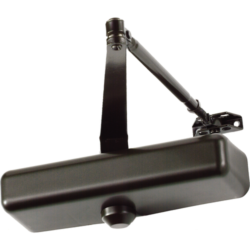 Falcon Lock SC61A-RWPA-SLIM 695 Medium Duty Surface Door Closer, Adjustable, Dark Bronze, Grade 1