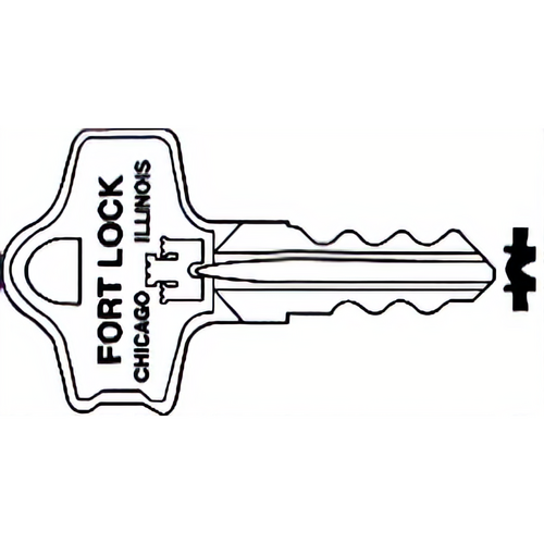 Compx K757 Fort Key Blanks F/5000 Series 757 Keyway