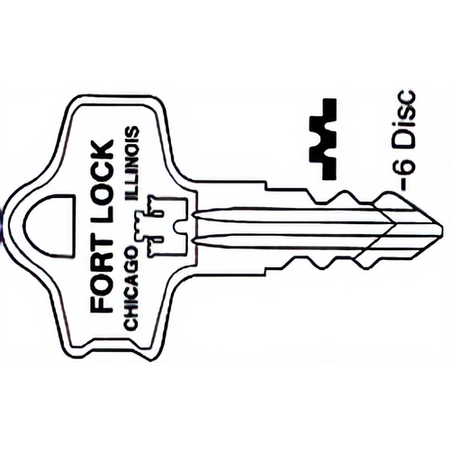 Compx K775 Fort Key Blanks F/9000 Series 6 Disc