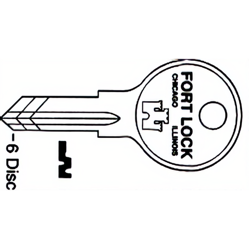 Compx KL54G Fort Key Blanks L1054G L54G