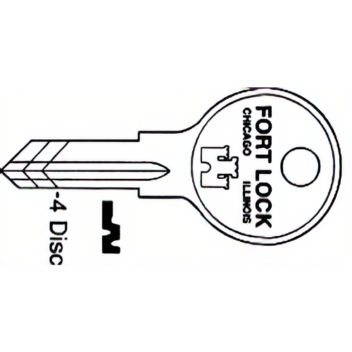 Compx KS54G Fort Key Blanks F/23000 Series 4 Disc