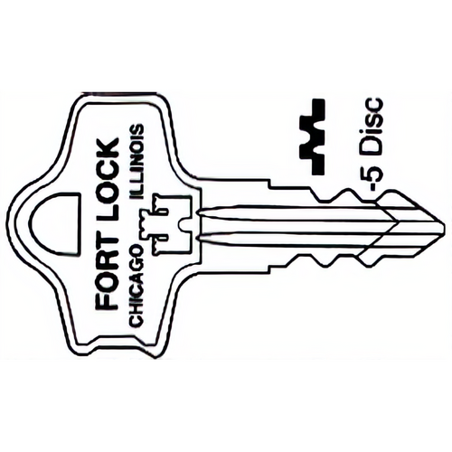 Compx KS775 Fort Key Blanks F/9000 Series 5 Disc