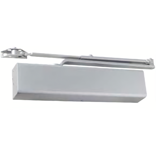 Dexter DCM1000.STD.FULL.HW/PA.ALUM Medium Duty Surface Mount Door Closer with Hold Open Arm, Aluminum Finish
