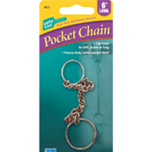 Luckyline 40301 Pocket Chain, Nickel-Plated Steel 1/Card