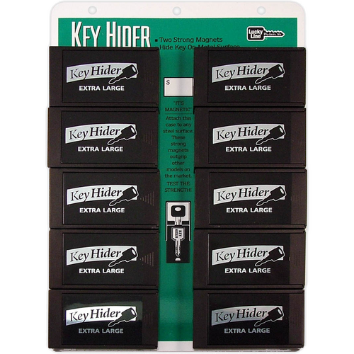 Luckyline 91210 X-Large Magnetic Key Hider, Black