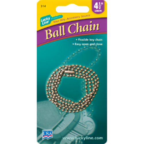 Luckyline 31402 6 Ball Chain 4-1/2in NPS 2/Card